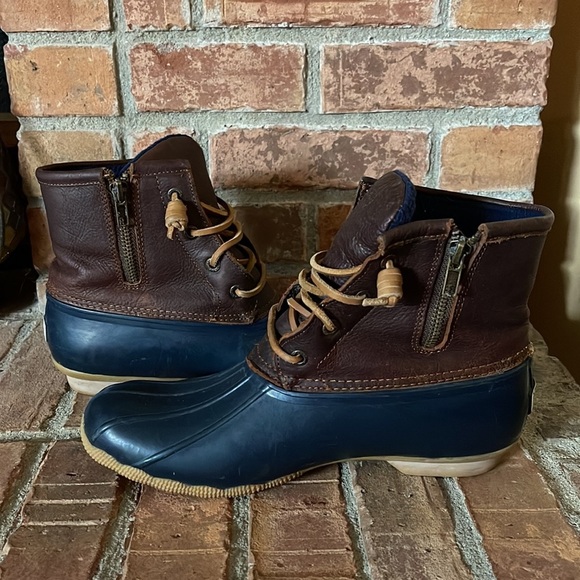 Sperry Top-Sider Leather Upper Saltwater Duck Booties - Picture 5 of 8